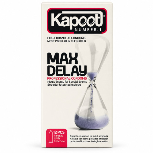 کاندوم تاخیری کاپوت مدل Max Delay بسته 12 عددی