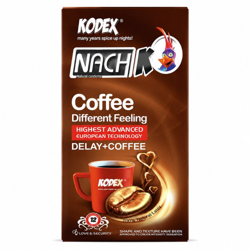 کاندوم کدکس مدل Coffee بسته 12 عددی
