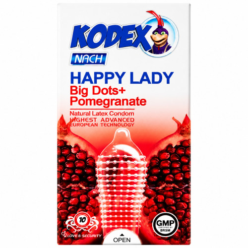 کاندوم ناچ کدکس مدل Happy Lady بسته 10 عددی