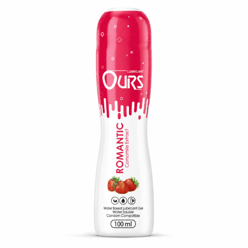 ژل روان‌کننده OURS Romantic Strawberry | ژل لوبریکانت بر پایه آب 100 میل