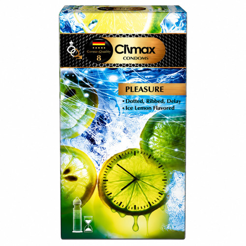 کاندوم کلایمکس مدل Pleasure 8 بسته 12 عددی
