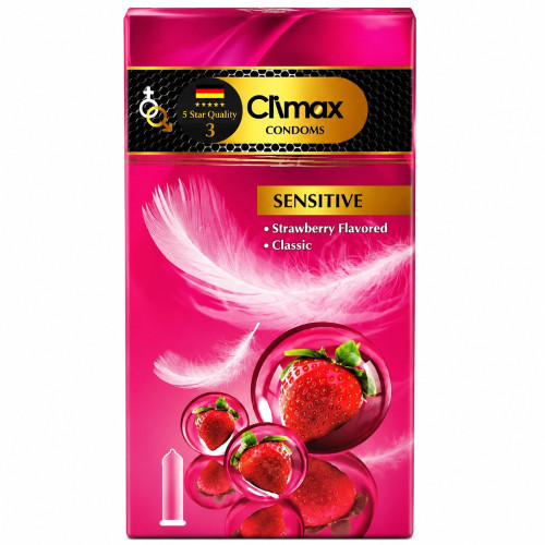 کاندوم کلایمکس مدل Sensitive 3 بسته 12 عددی