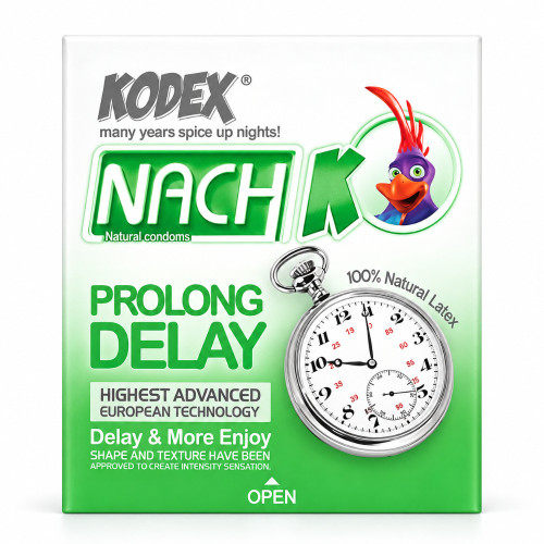 کاندوم کدکس مدل Prolong Delay بسته ۳ عددی