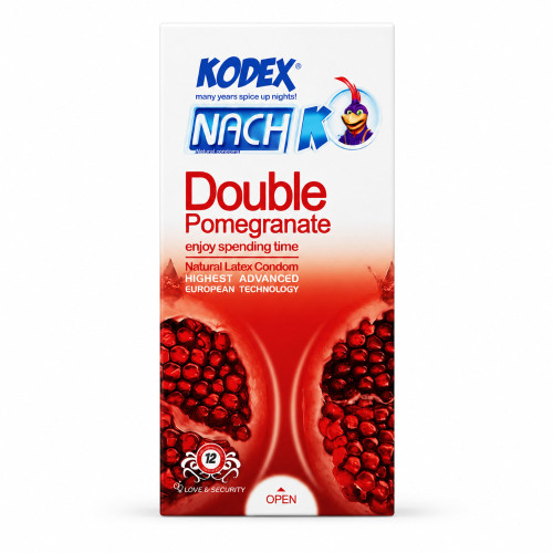 کاندوم کدکس مدل Double Pomegranate بسته 12 عددی