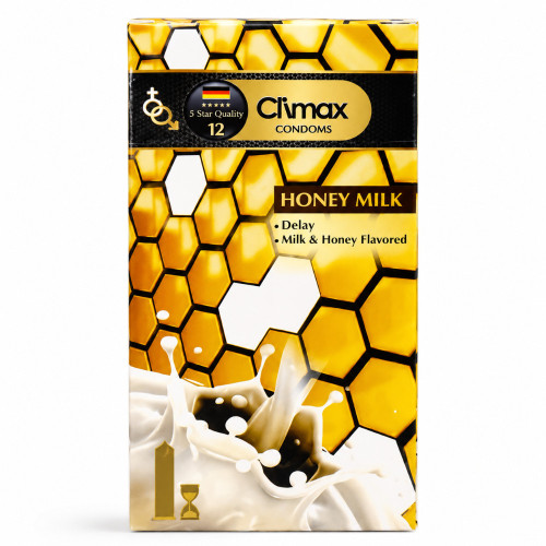 کاندوم کلایمکس مدل Honey Milk 12 بسته 12 عددی
